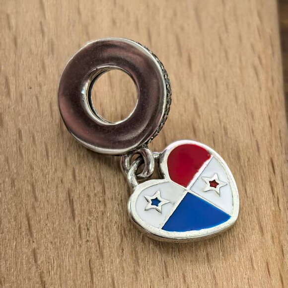 Pandora Panama Flag Exclusive Charm, S925 Silver Bracelets - Picture 3 of 4